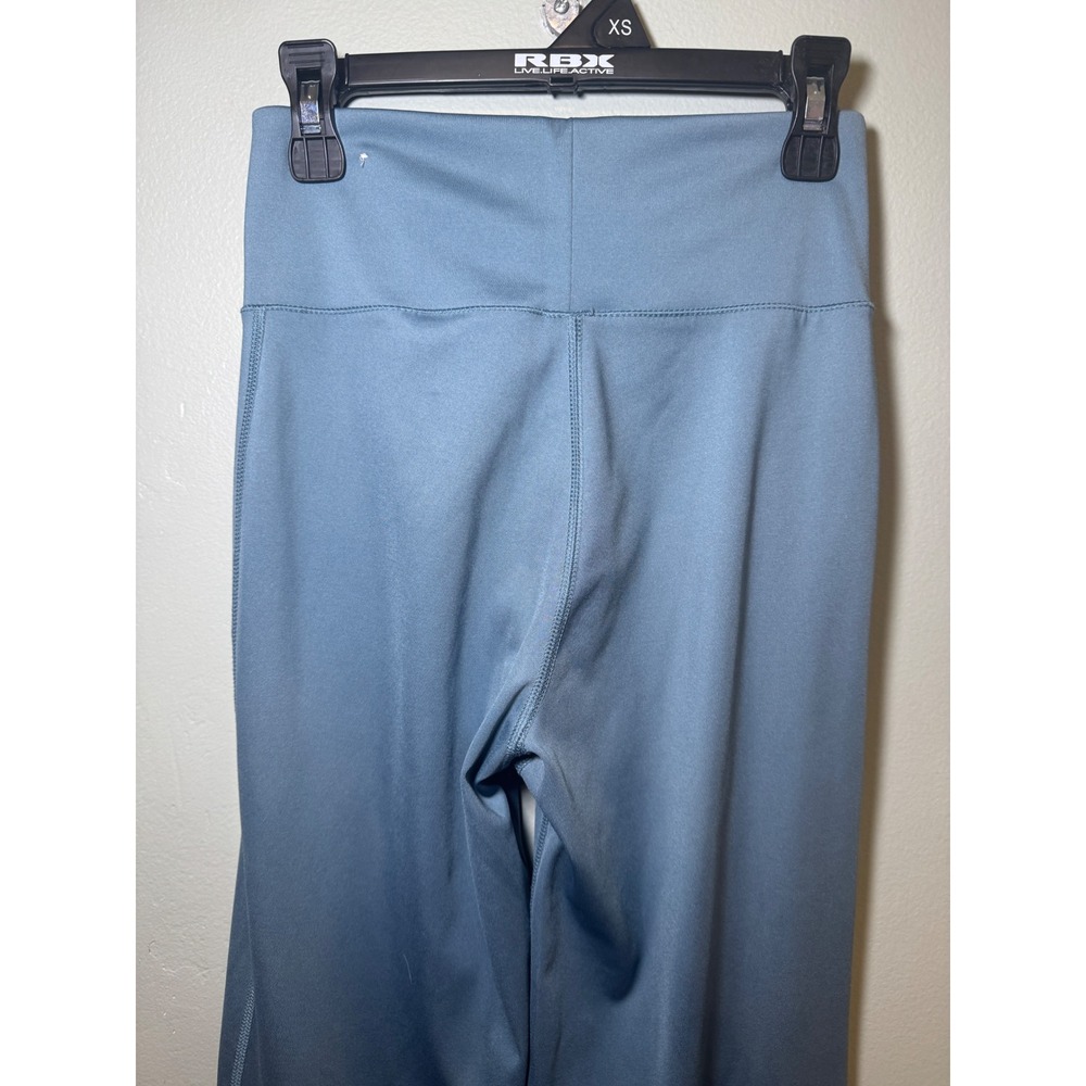 Aeropostale Womens XS Crossover‎ High Waist Flare Yoga Pants Dusty Blue Athletic - Picture 4 of 8